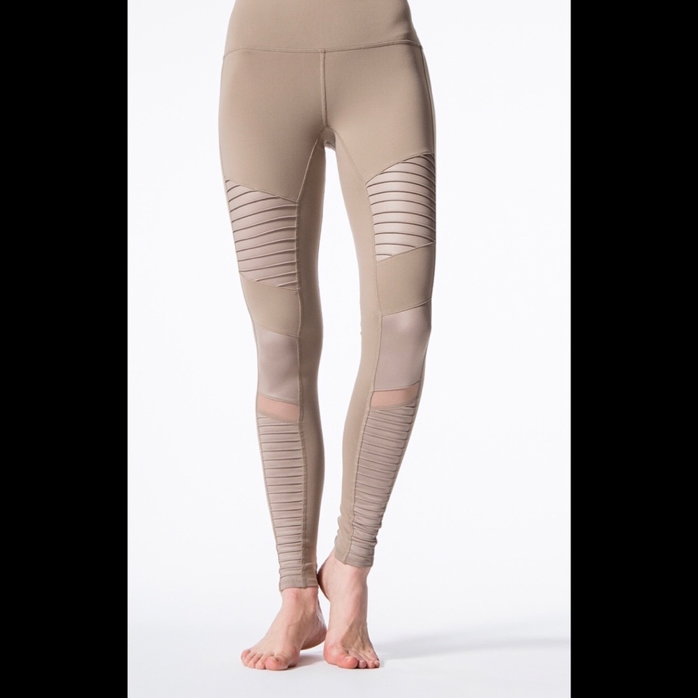 Tan Alo Yoga Motto Leggings